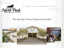 Tablet Screenshot of northpeakequestrian.com